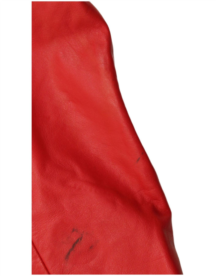 Vintage Γυναικείο Δερμάτινο Μπουφάν Racer EU 40 Δερμάτινο μεσαίο κόκκινο