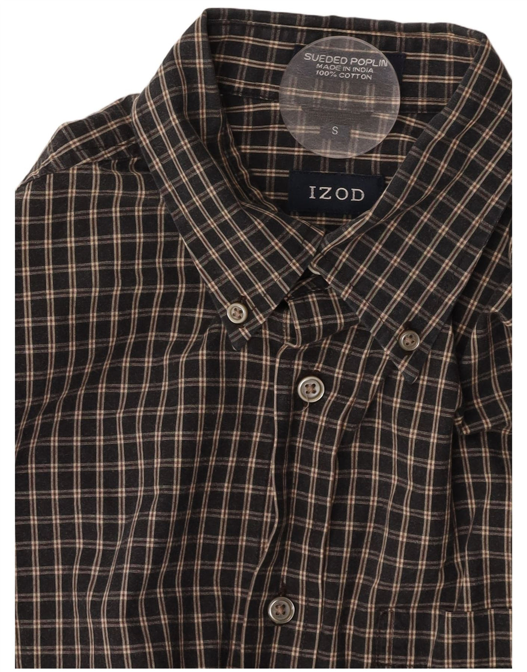 Ανδρικό πουκάμισο IZOD Small Navy Blue Check Cotton