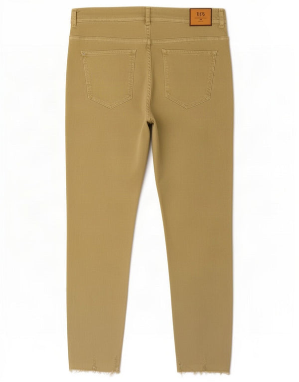 Zara Γυναικείο Skinny Cropped Jeans EU 44 XL W34 L26 Green