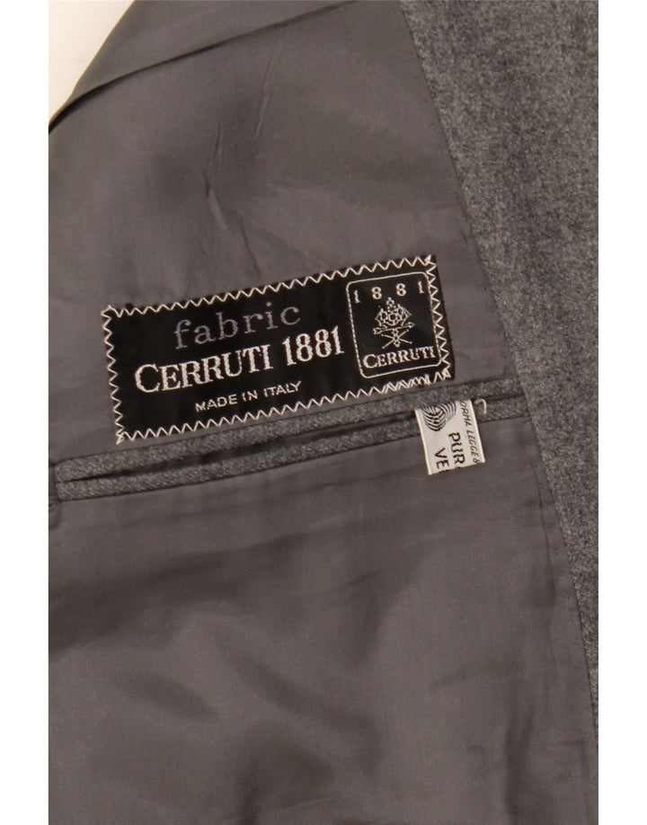 Cerruti 1881 Ανδρικό μπουφάν σακάκι με 2 κουμπιά UK 42 XL γκρι μαλλί