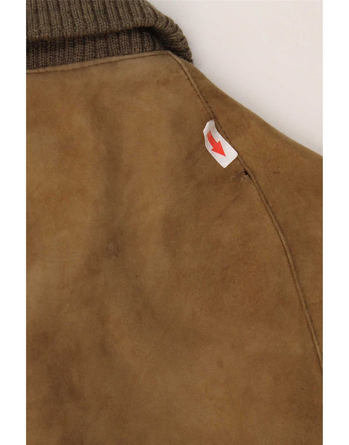 Vintage Ανδρικό Σουέντ Μπουφάν UK 38 Medium Beige