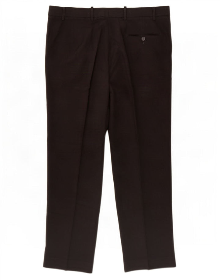 Marks & Spencer Ανδρικό παντελόνι κανονικό κοστούμι W38 L31 μαύρο πολυεστέρα