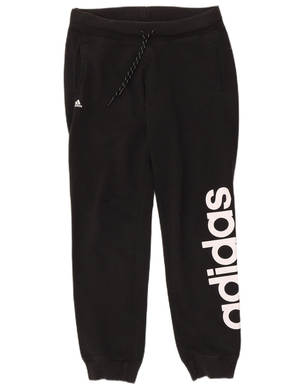 Adidas Womens Graphic Tracksuit Trousers Joggers UK 12/14 Medium Black