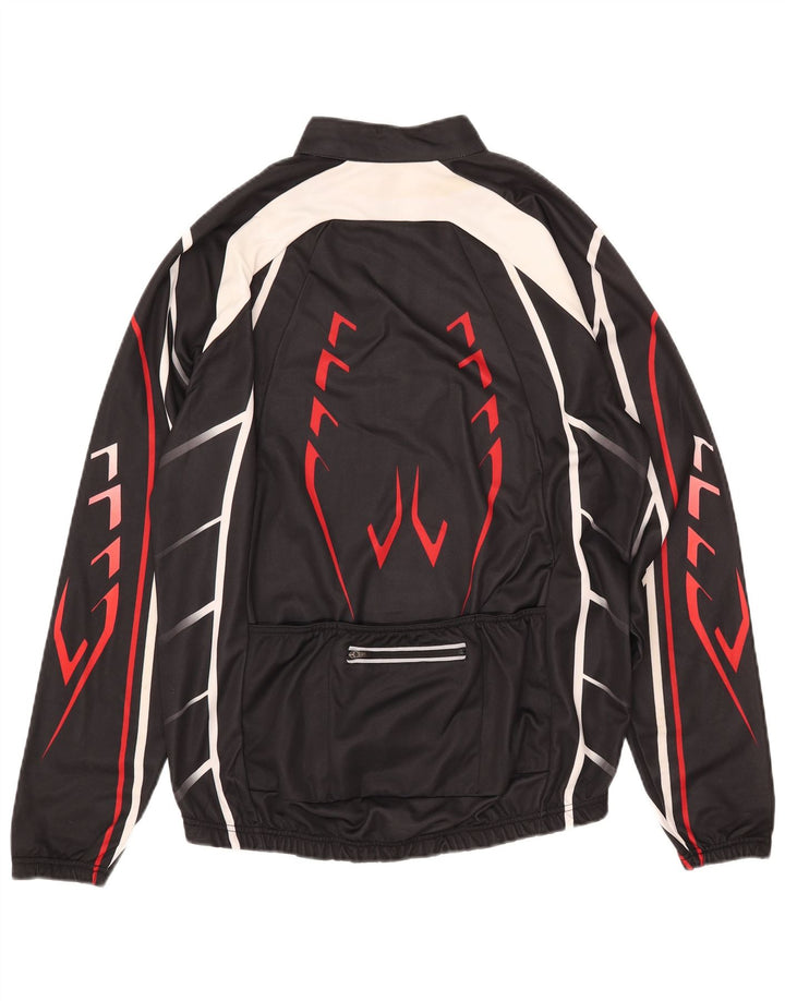 Ανδρική φόρμα πουλόβερ με φερμουάρ CRANE Top IT 52 Μεγάλο μαύρο γεωμετρικό