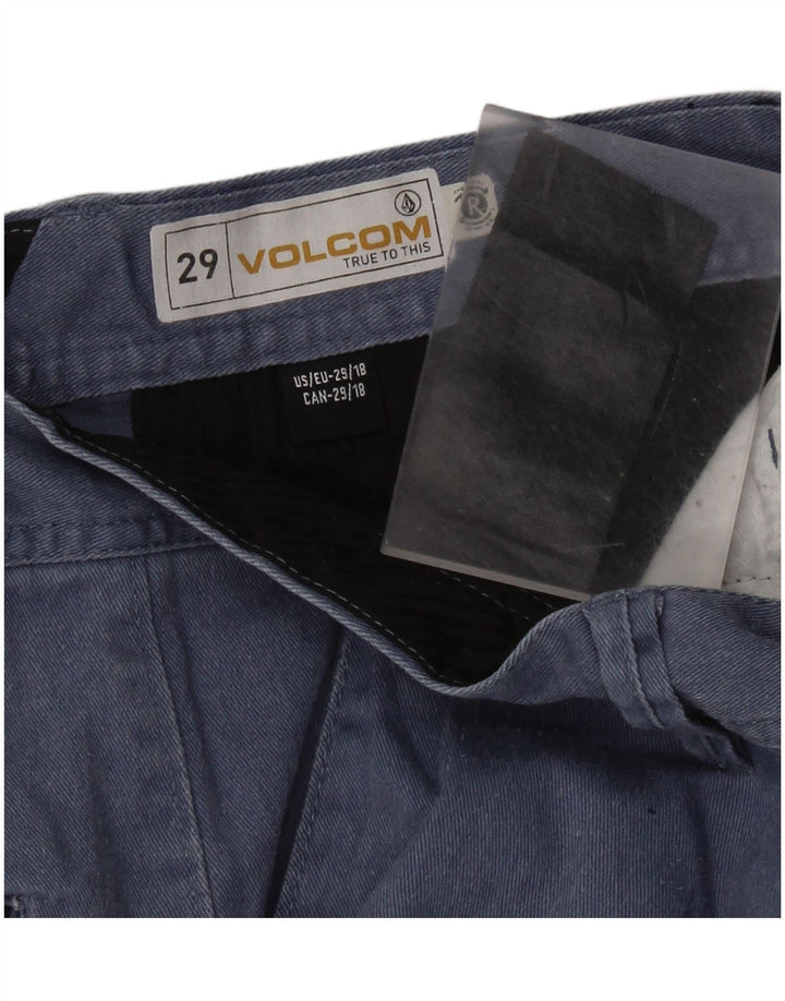 Volcom Boys Slim Fit Chino Παντελόνι 15-16 ετών W29 L28 Μπλε βαμβακερό