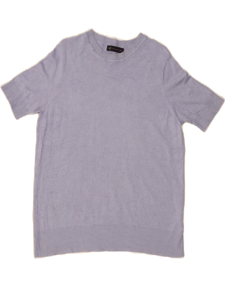MARKS & SPENCER Womens Crew Neck Jumper Sweater UK 10 Small Blue Vintage Marks & Spencer and Second-Hand Marks & Spencer from Messina Hembry 