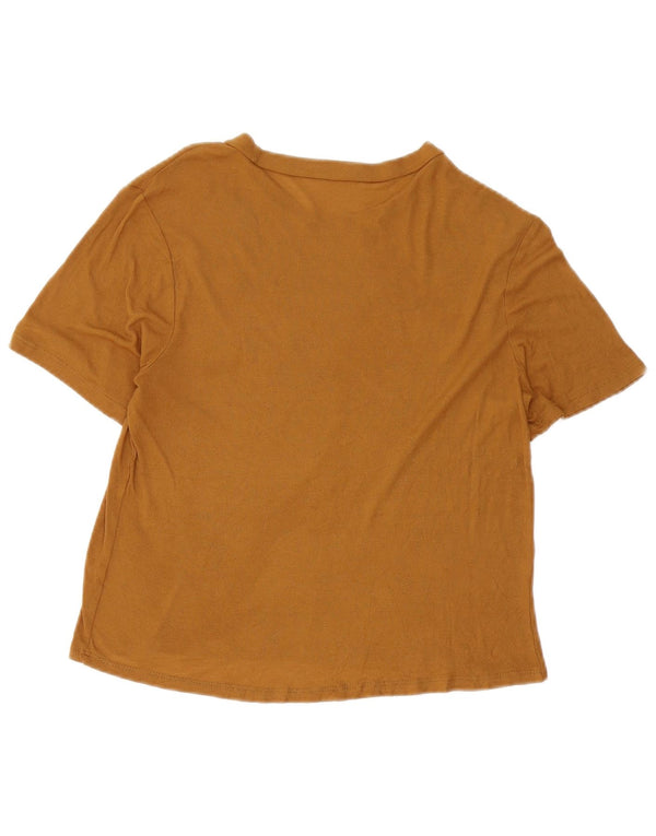 Zara Γυναικείο T-Shirt Top UK 14 Large Brown