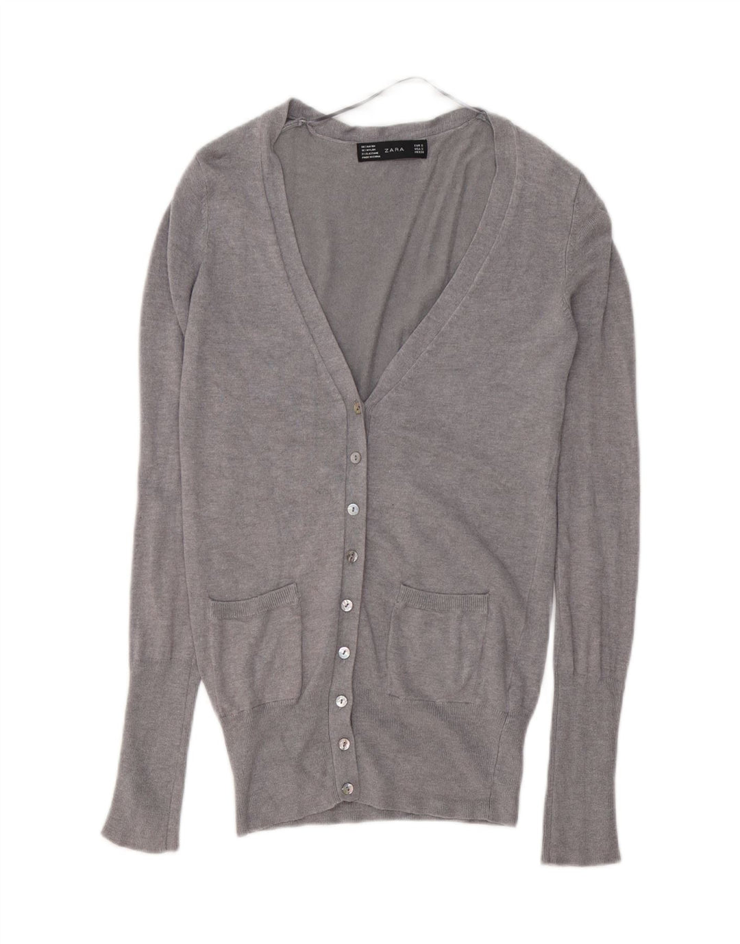 Γυναικεία ζακέτα ZARA UK 10 Small Grey Rayon