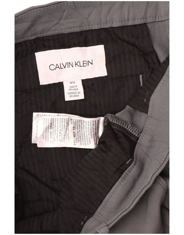 Ανδρικό σορτς Chino Calvin Klein W33 Βαμβακερό μεσαίο γκρι
