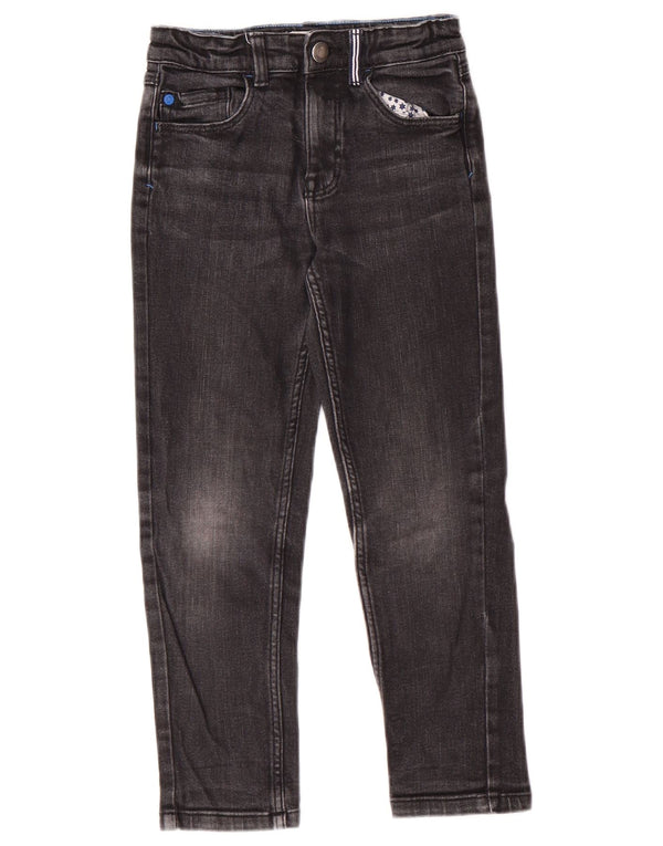 JOULES Boys Slim Jeans 5-6 Years W22 L20 Black Cotton