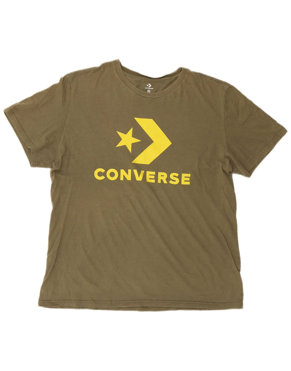 Ανδρικό γραφικό T-Shirt Converse Top XL Khaki