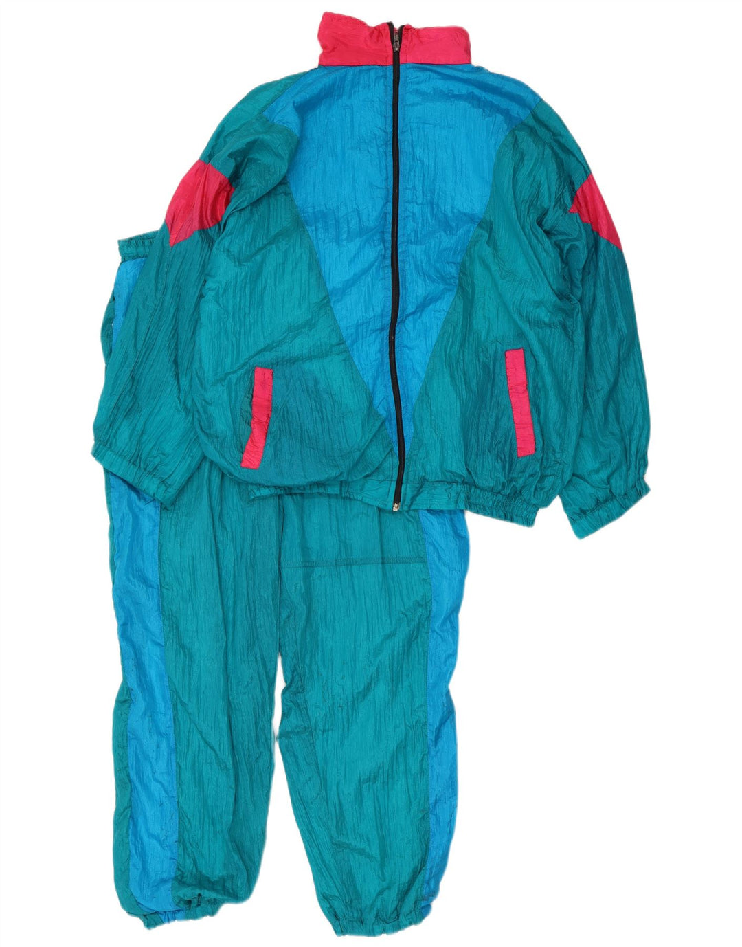 Vintage ανδρική φόρμα XL Blue Colorblock Nylon