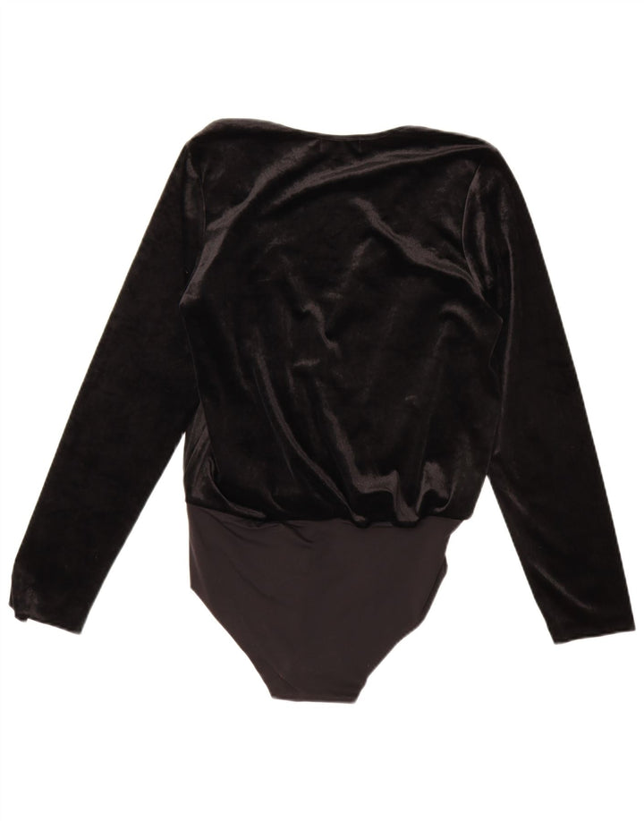 Zara Γυναικείο Βελούδινο Φορμάκι UK 14 Medium Black Polyamide