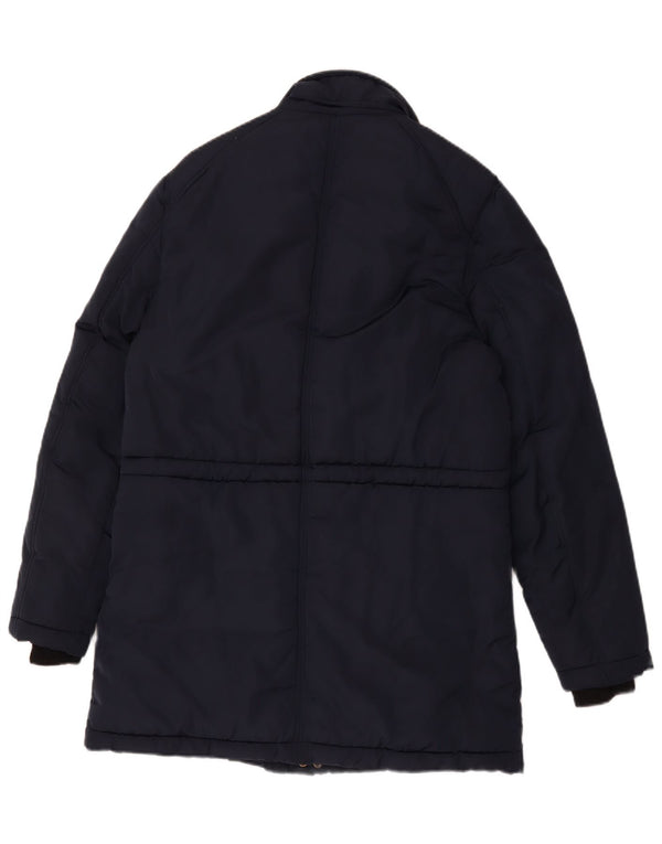 Guess Ανδρικό παλτό UK 40 Large Navy Blue Polyester