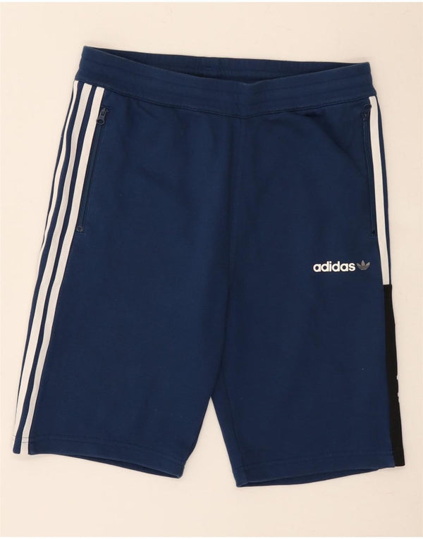 Adidas Boys Sport Short 13-14 Years Navy Blue Cotton