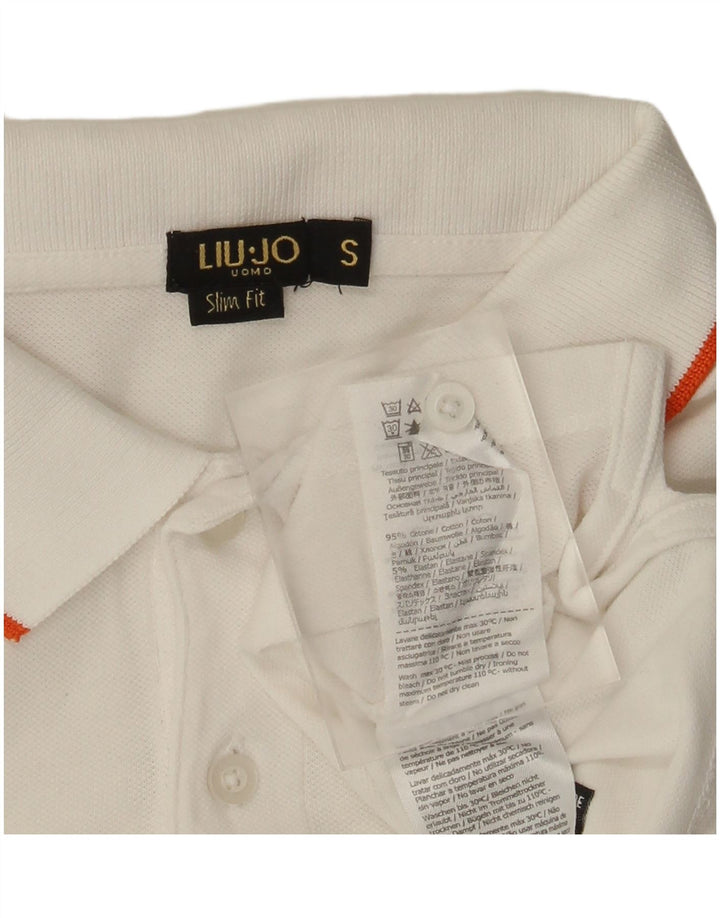 Liu Jo Ανδρικό πουκάμισο Polo Slim Fit Μικρό λευκό βαμβακερό