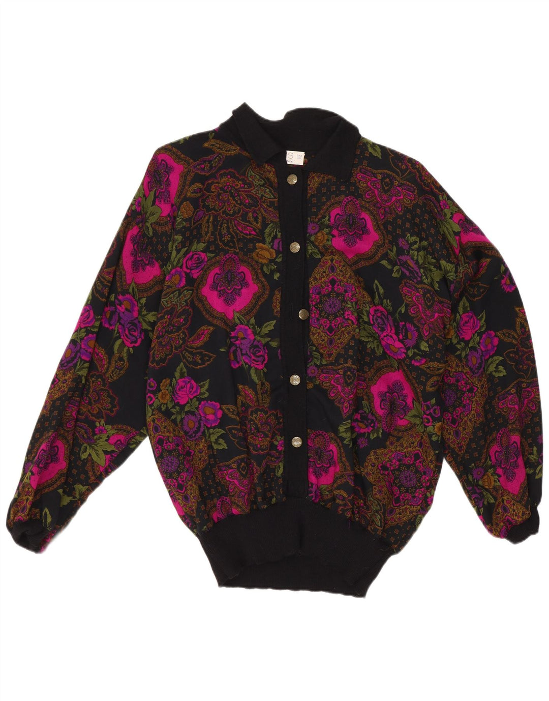 Vintage Γυναικείο Πουκάμισο Μπλούζα IT 42 Μεσαίο Μαύρο Λινό Λινό