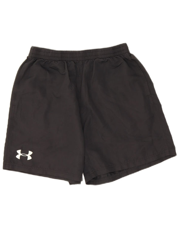 Under Armour Boys Heat Gear Sport σορτς 11-12 ετών μεγάλο μαύρο πολυεστέρα