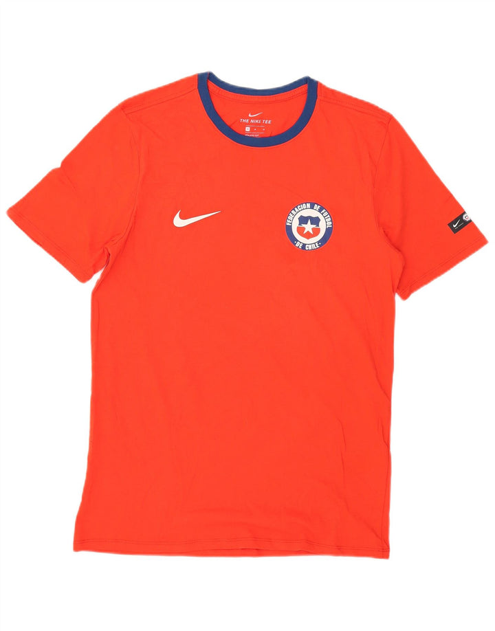 Ανδρικό μπλουζάκι Nike με κούφωμα, μεσαίο κόκκινο βαμβακερό