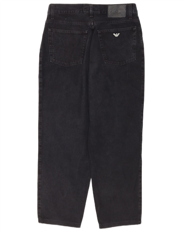 Armani Γυναικείο Tapered Jeans W30 L28 Μαύρο βαμβακερό