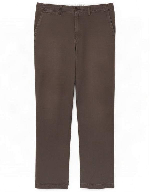 Dockers Ανδρικό ίσιο παντελόνι Chino W33 L34 Γκρι βαμβακερό