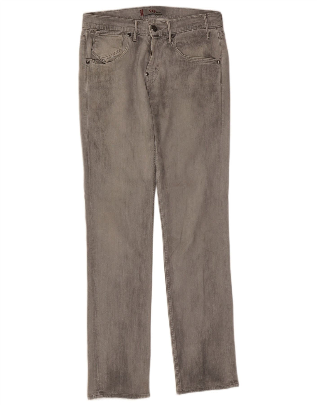 Levi's Womens 519 Slim Jeans W30 L32 Γκρι βαμβακερό