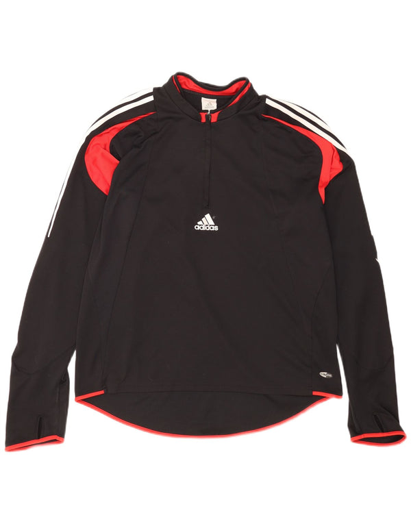 Adidas Ανδρική φόρμα πουλόβερ με φερμουάρ Climacool Top XL Μαύρο Colourblock