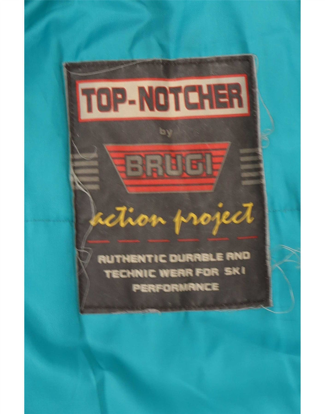 Brugi Ανδρικό μπουφάν σκι με κουκούλα UK 40 Large Blue Colourblock