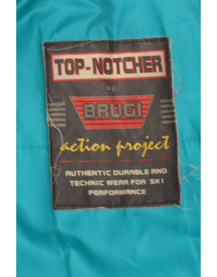 Brugi Ανδρικό μπουφάν σκι με κουκούλα UK 40 Large Blue Colourblock