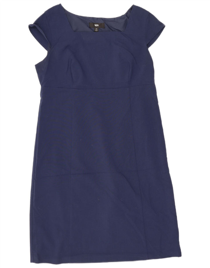 Mossimo Γυναικείο φόρεμα Petite Shift US 14 XL Navy Blue Polyester