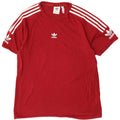 Ανδρικό γραφικό T-Shirt Adidas Top από μεσαίο μπορντό βαμβάκι