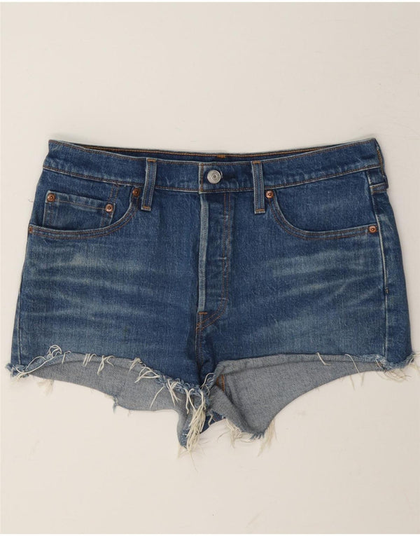 Levi's Womens 501 Denim Shorts W29 Small Blue Cotton