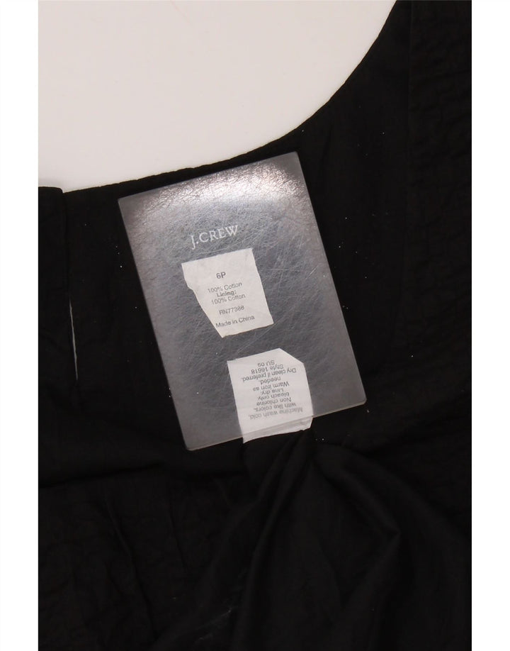 J. Crew Γυναικείο Αμάνικο Φόρεμα A-Line US 6 Μεσαίο μαύρο βαμβακερό