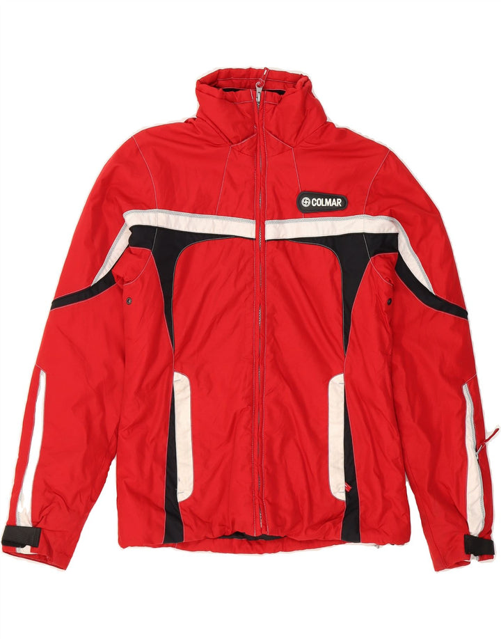 COLMAR Womens Ski Jacket IT 40 XS Red Colourblock Vintage Colmar and Second-Hand Colmar from Messina Hembry 