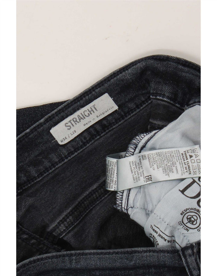 Ανδρικό τζιν ίσιο Marks & Spencer W34 L29 Navy Blue Cotton