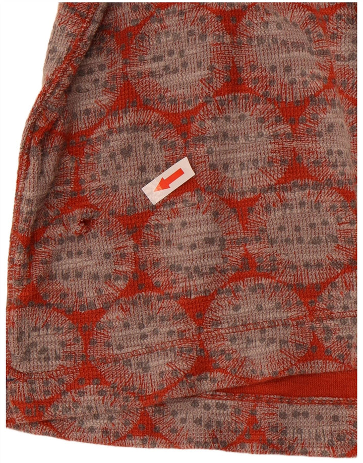 White Stuff Γυναικείο Crop Μακρυμάνικο UK 12 Medium Red Geometric