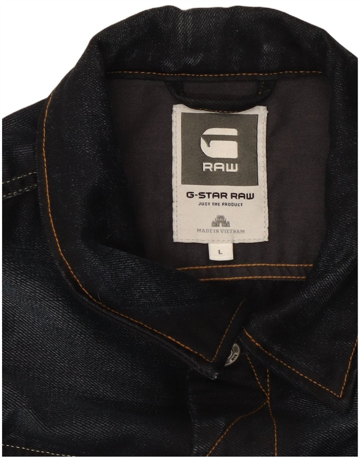Ανδρικό τζιν μπουφάν G-Star UK 40 Large Navy Blue