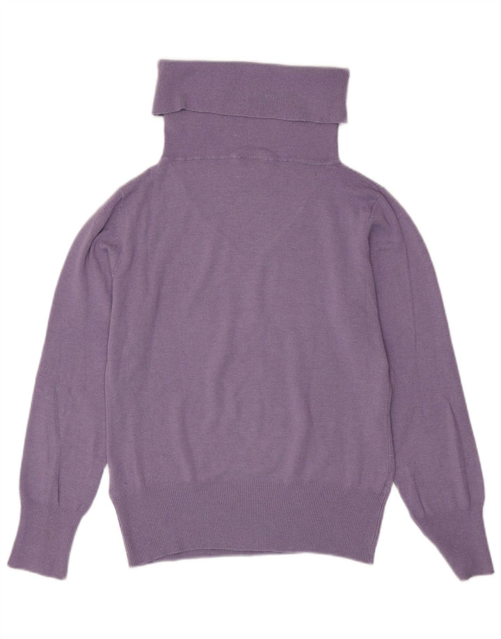 ELLESSE Γυναικείο πουλόβερ με ρολό λαιμόκοψη IT 46 Large Purple Modal