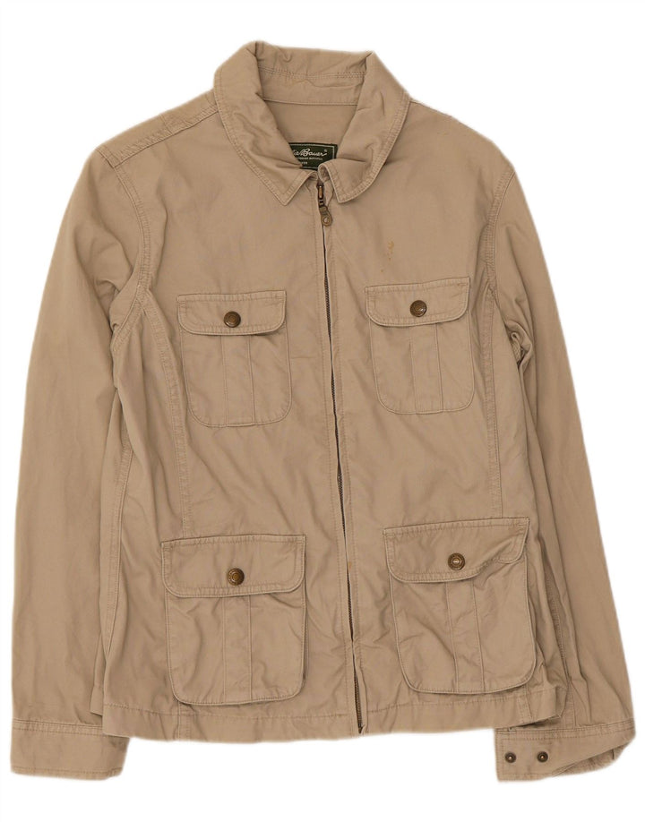 Eddie Bauer Γυναικείο Utility Jacket UK 12 Medium Beige Cotton