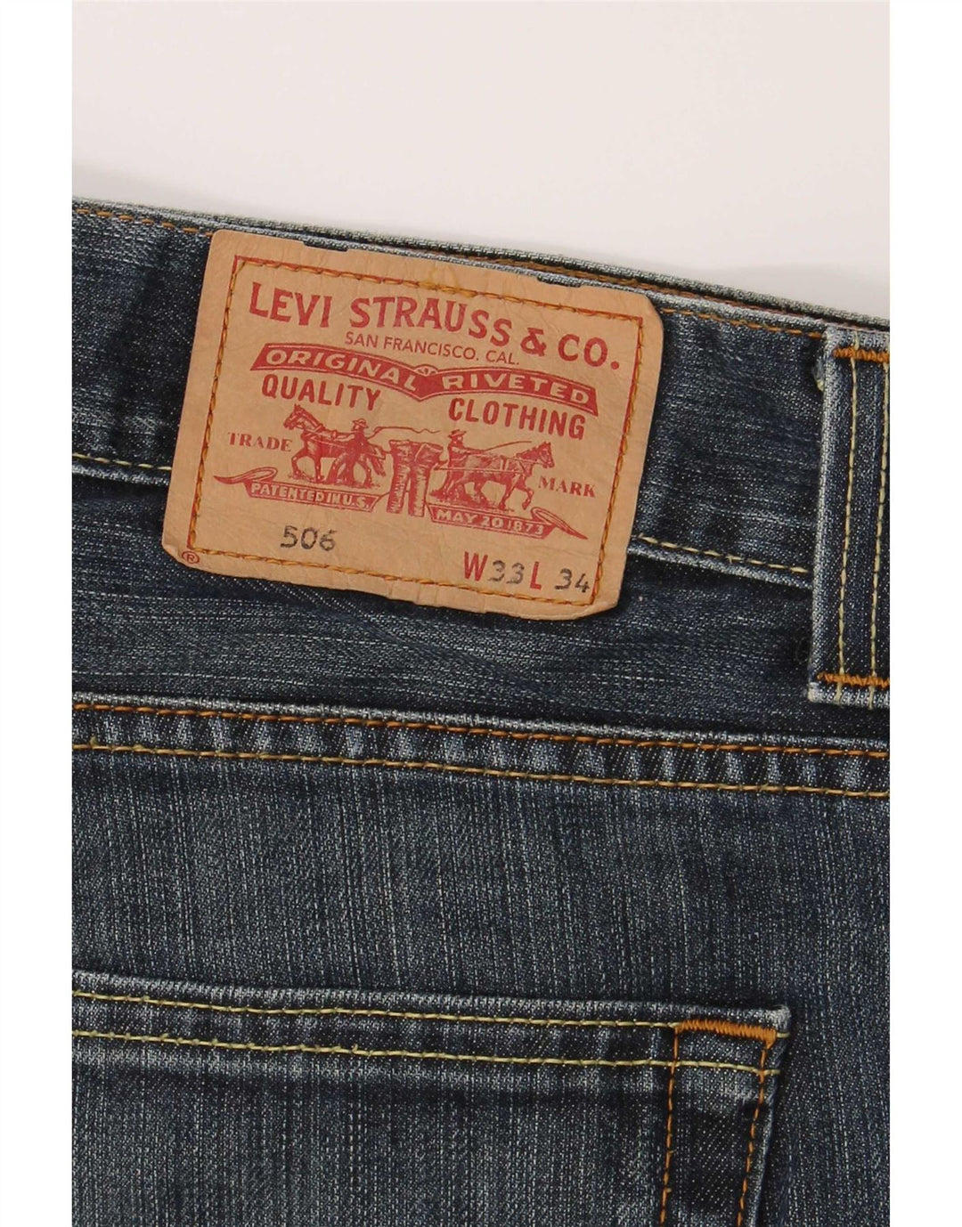 Levi's Mens 506 Standard Fit Straight Jeans W33 L31 Blue