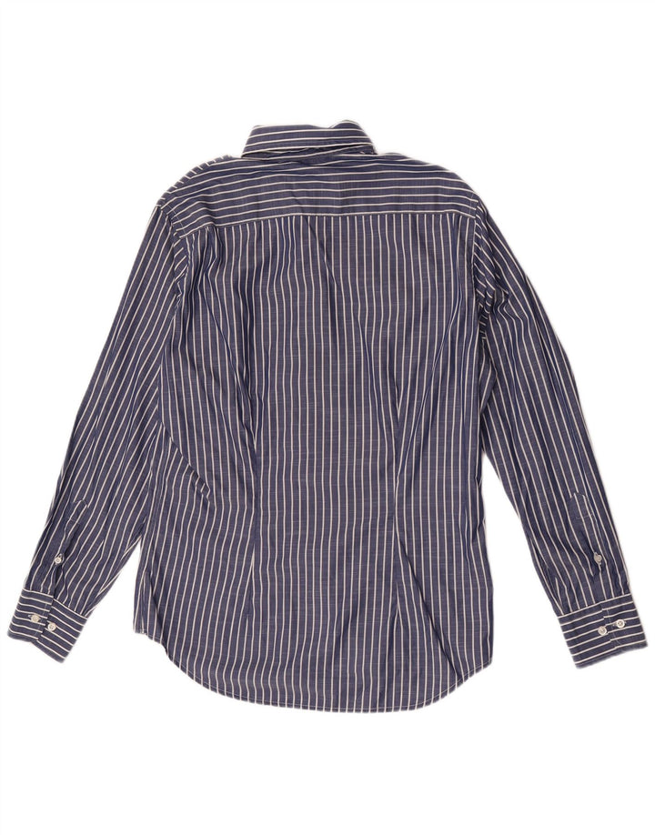 Fred Perry Ανδρικό πουκάμισο Slim Fit Βαμβακερό μεσαίο μπλε ριγέ