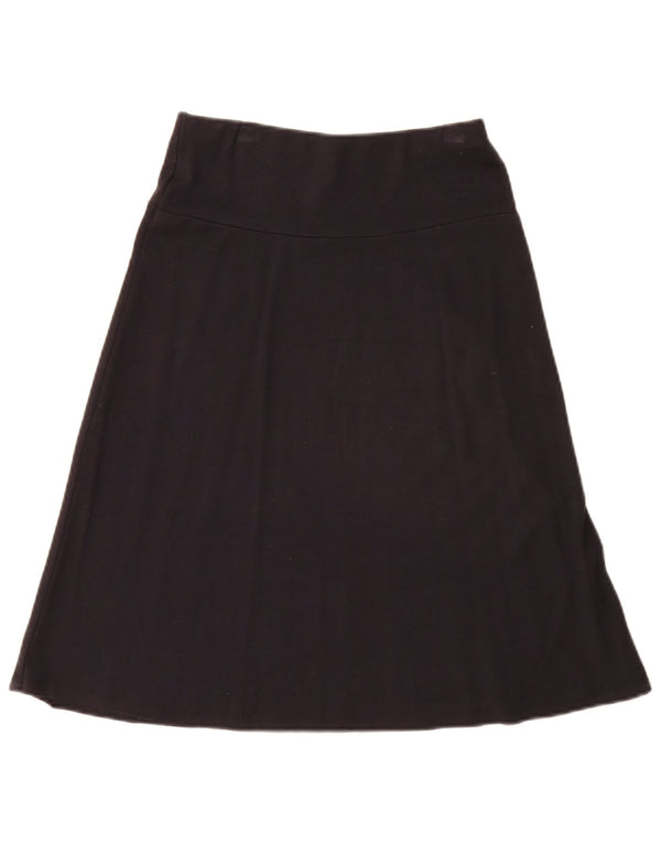 Marks & Spencer Γυναικεία φούστα σε γραμμή Α UK 8 Small W26 Black Viscose