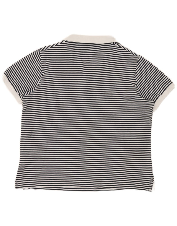 Γυναικείο μπλουζάκι πόλο TOMMY HILFIGER UK 20 2XL Navy Blue ριγέ Ναυτικό