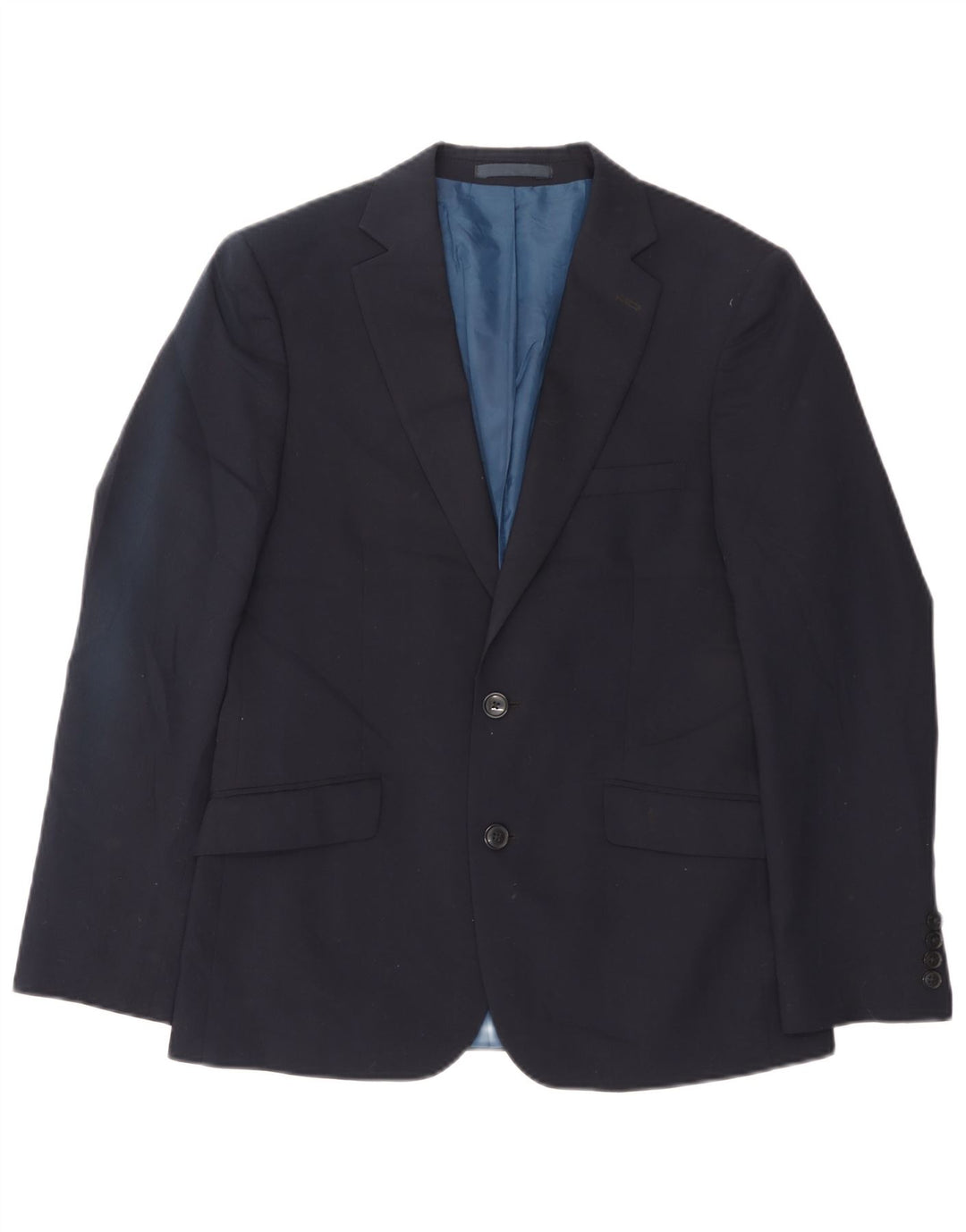 Marks & Spencer Ανδρικό μπλέιζερ με 2 κουμπιά μπουφάν UK 38 Medium Navy Blue Wool