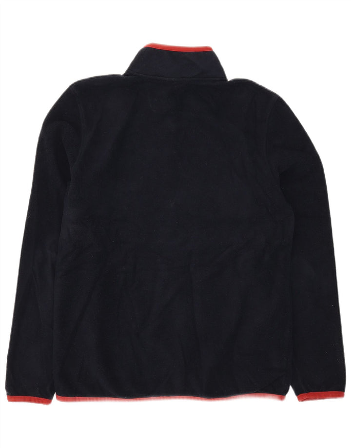 Marks & Spencer Ανδρικό φερμουάρ με φερμουάρ Fleece Jumper Μικρό Navy Blue Polyester