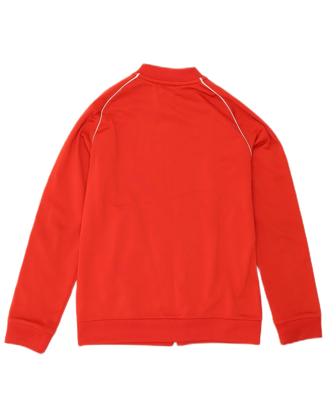 Adidas Boys Tracksuit Top Jacket 9-10 Years Red Polyester