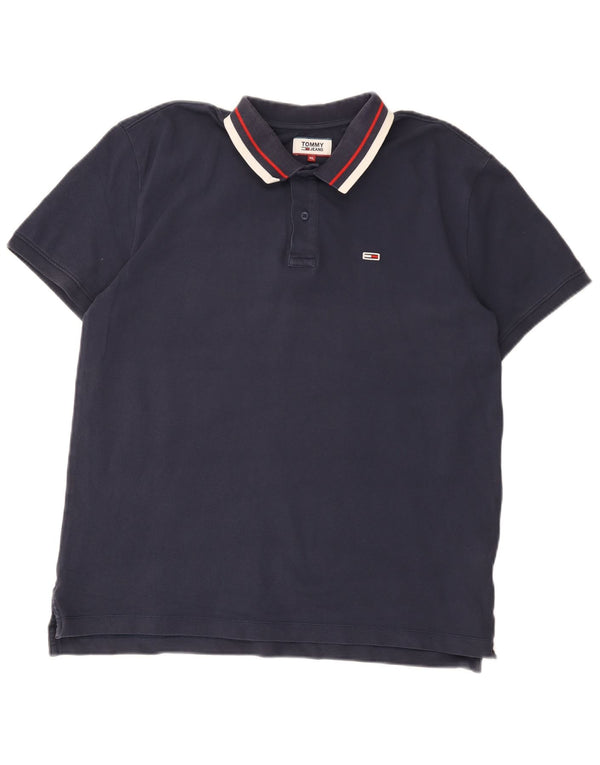 Tommy Hilfiger Ανδρικό πουκάμισο Polo XL Navy Blue Cotton