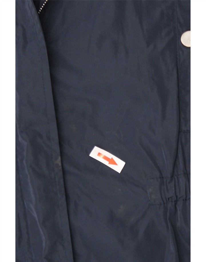 Stefanel γυναικείο αδιάβροχο με κουκούλα EU 40 Medium Navy Blue Polyester