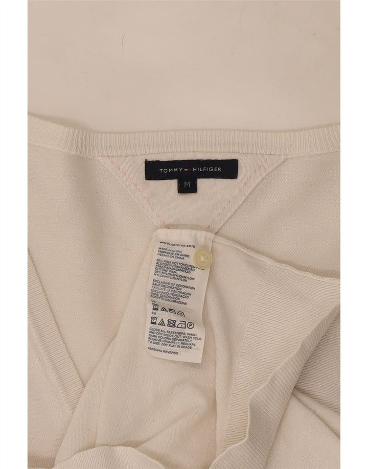 Γυναικεία ζακέτα Tommy Hilfiger UK 12 μεσαίο λευκό βαμβακερό