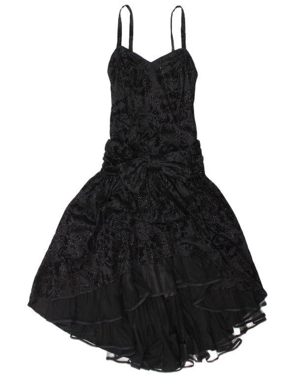 C & A Γυναικείο Αμάνικο Maxi Φόρεμα EU 36 Small Black Floral Polyester